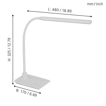 Eglo - Lámpara de mesa LED regulable LED/3,5W/230V
