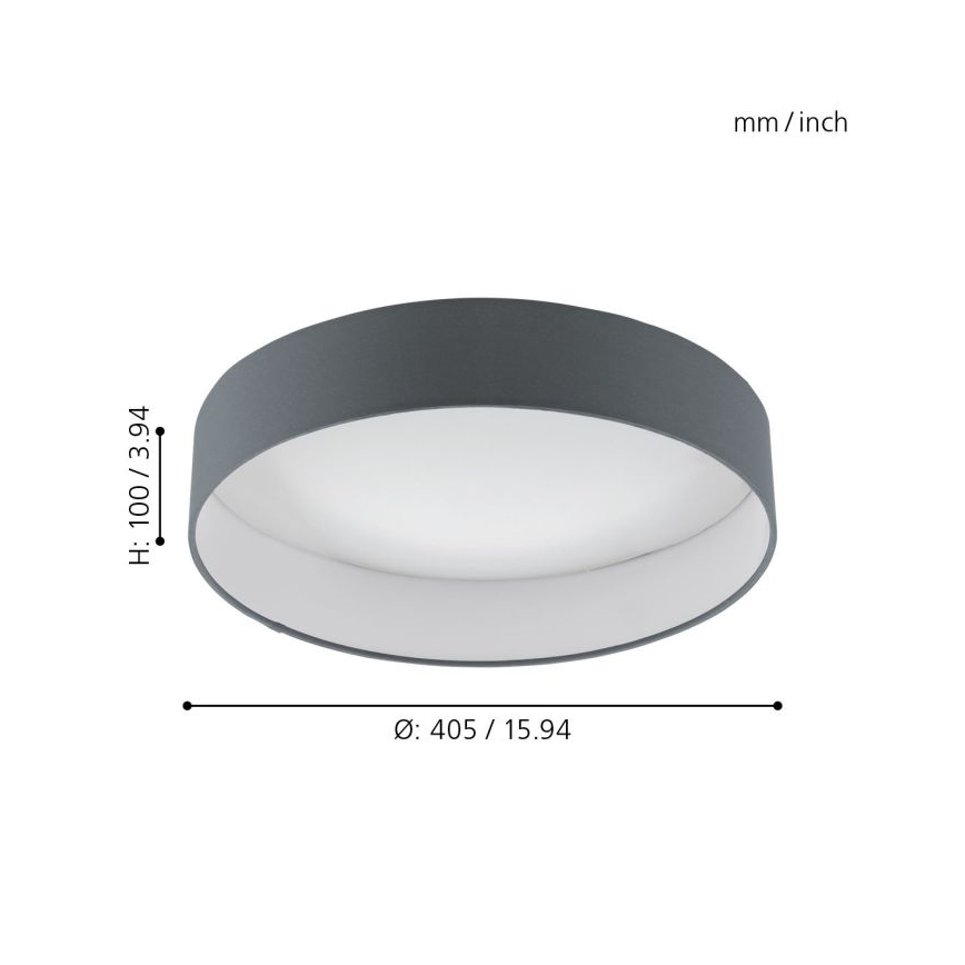 Eglo - Plafón LED regulable 1xLED/18W/230V