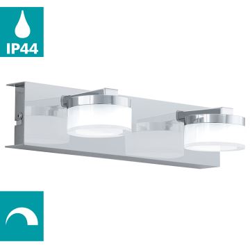 Eglo - Aplique de baño LED regulable 2xLED/7,2W/ IP44