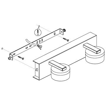 Eglo - Aplique de baño LED regulable 2xLED/7,2W/ IP44