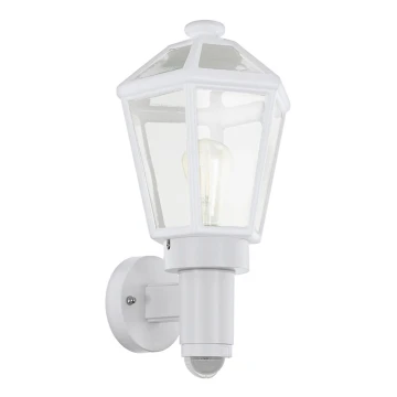 Eglo 97256 - Aplique de exterior con sensor MONSELICE 1xE27/28W/230V IP44