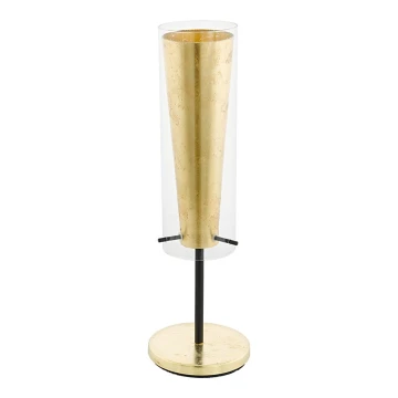 Eglo 97654 - Lámpara de mesa PINTO GOLD 1xE27/60W/230V