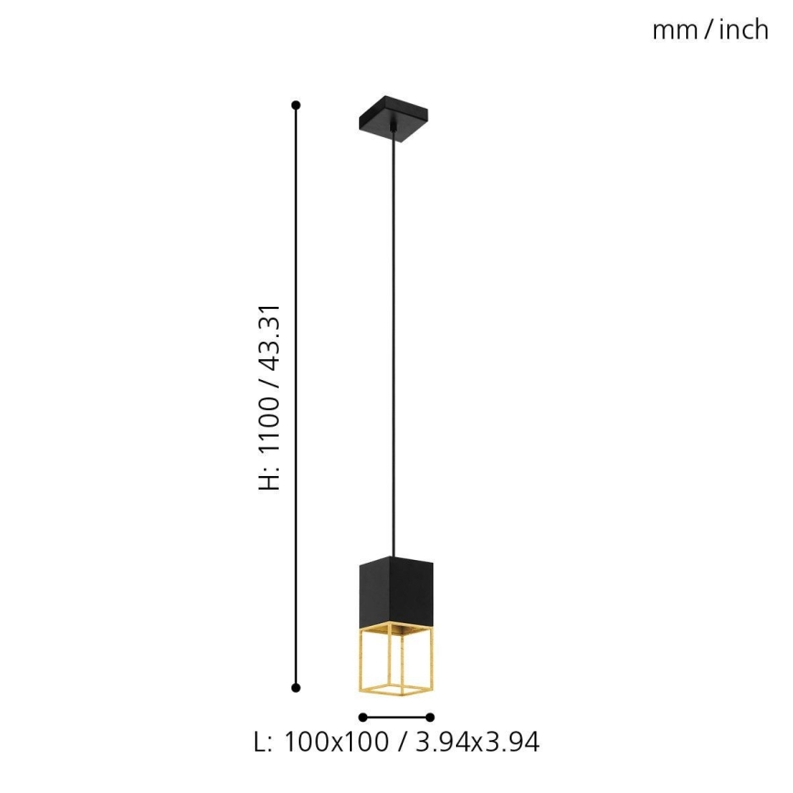 Eglo - Lámpara LED colgante 1xGU10/5W/230V