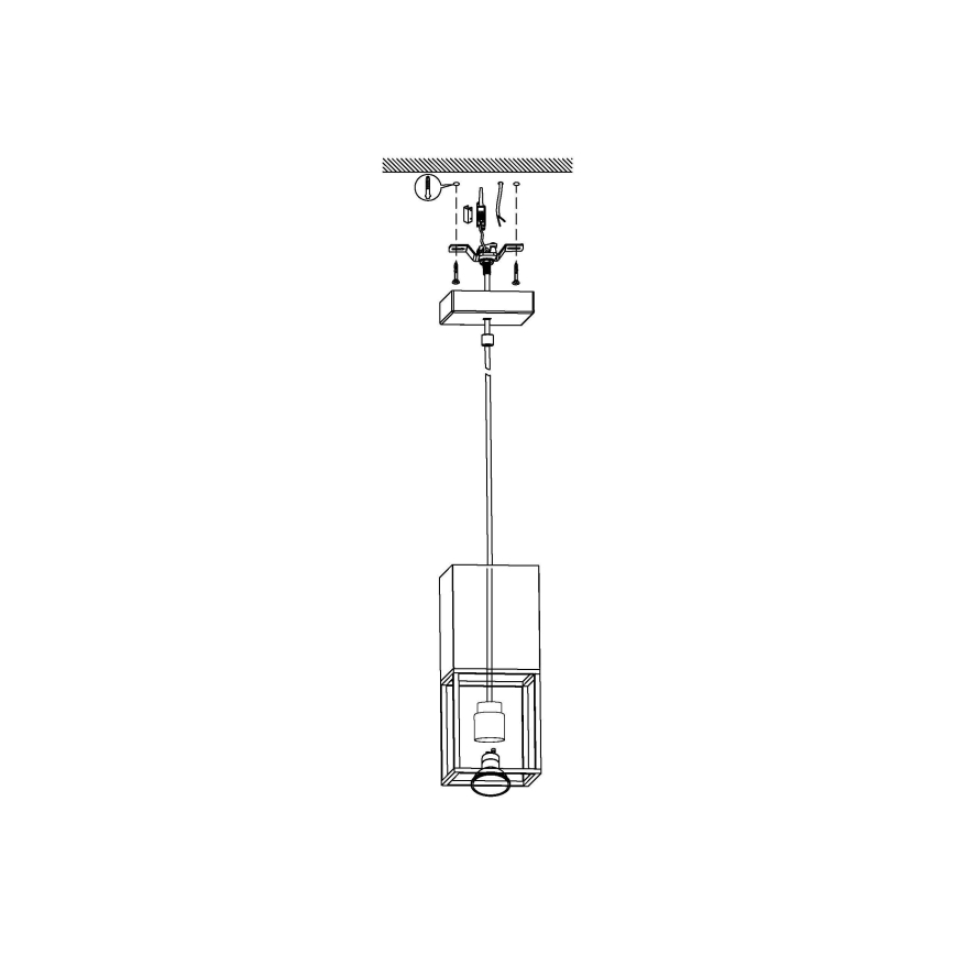 Eglo - Lámpara LED colgante 1xGU10/5W/230V