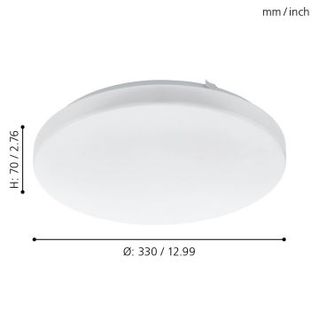 Eglo - Plafón LED LED/17,3W/230V