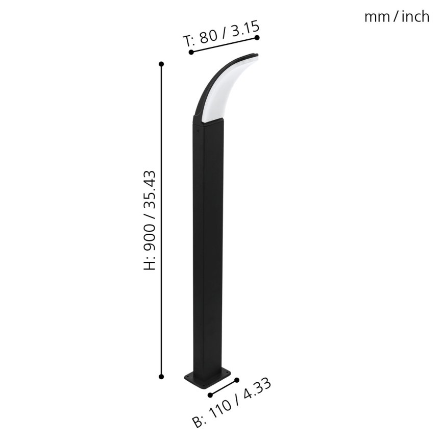 Eglo - Lámpara LED de exterior LED/11W/230V IP4altura 900