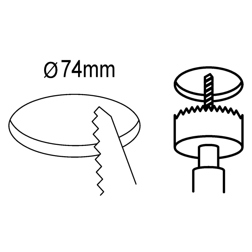 Eglo 98634 - SET 3x Lámpara empotrable de baño LED FUEVA LED/2,8W/230V