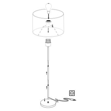 Eglo - Lámpara de pie 1xE27/40W/230V