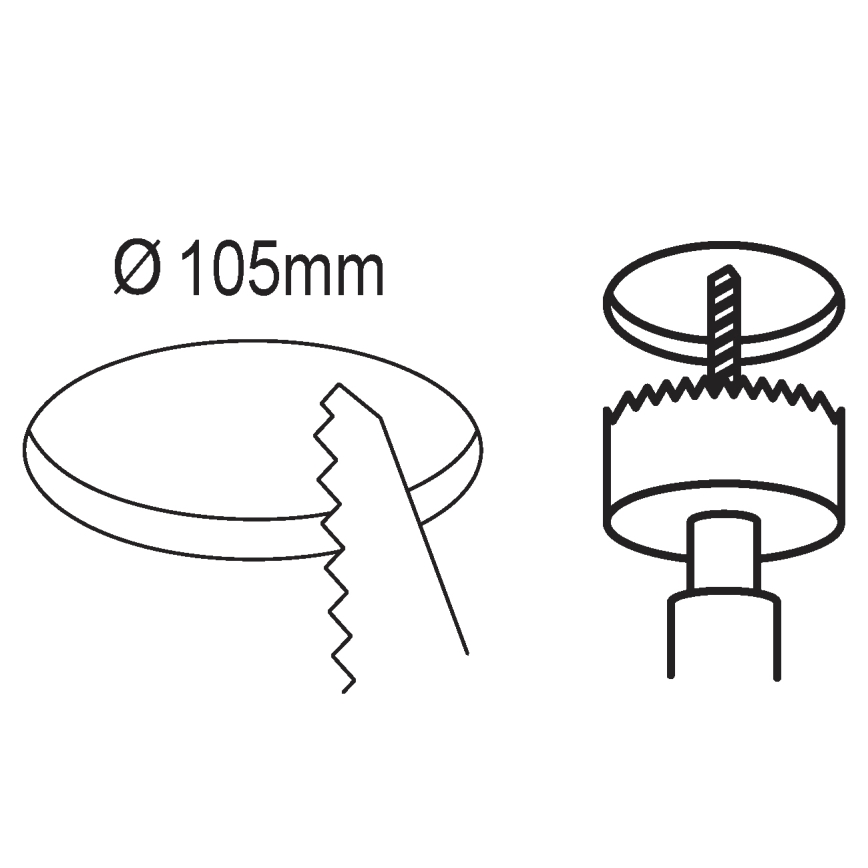 Eglo - Lámpara empotrada LED LED/5,5W/230V