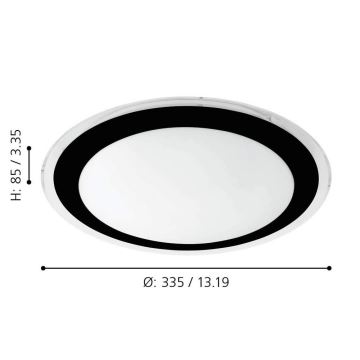 Eglo - Plafón LED LED/18W/230V