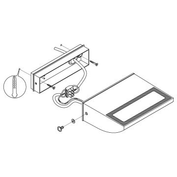 Eglo - Aplique para exterior LED LED/10,5W/230V IP44