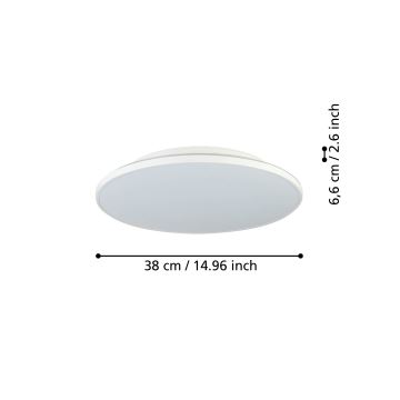 Eglo - Plafón LED LED/21W/230V diá. 38 cm