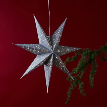 Eglo - Decoración de Navidad estrella plata