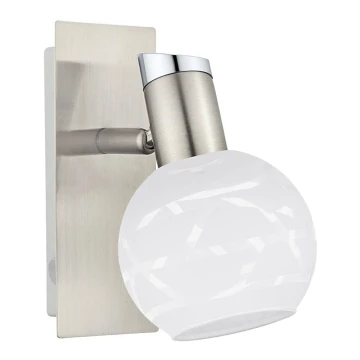 Eglo - Foco LED de pared MY CHOICE 1xE14/4W/230V cromo/blanco