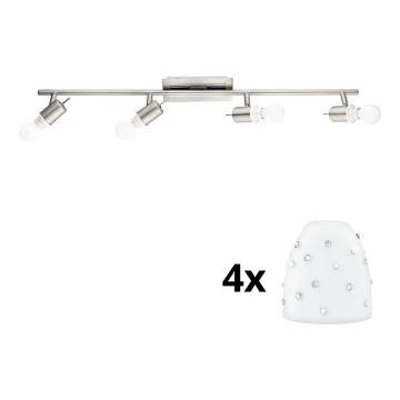 Eglo - Foco LED MY CHOICE 4xE14/4W/230V cromo/blanco