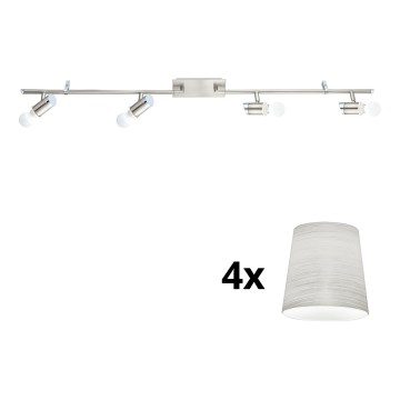 Eglo - Foco LED MY CHOICE 4xE14/4W/230V cromo/crema