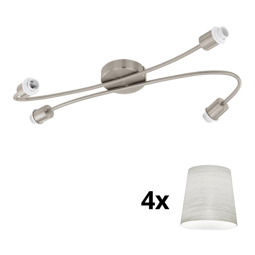 Eglo - Foco LED MY CHOICE 4xE14/4W/230V cromo/crema