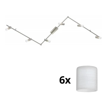 Eglo - Foco LED MY CHOICE 6xE14/4W/230V cromo/blanco