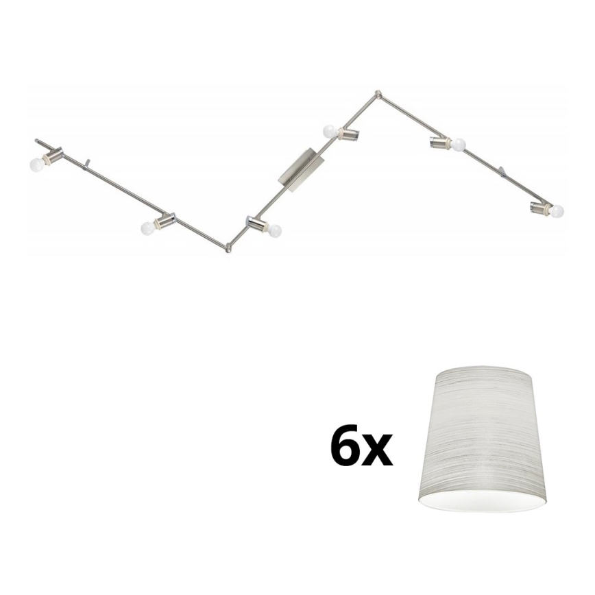 Eglo - Foco LED MY CHOICE 6xE14/4W/230V cromo/crema