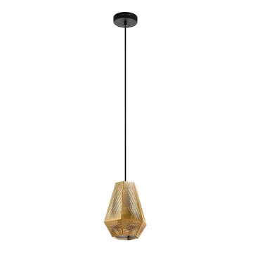 Eglo - Lámpara colgante 1xE27/28W/230V diá. 20 cm dorada