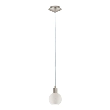 Eglo - Lámpara LED colgante MY CHOICE 1xE14/4W/230V cromo/blanco