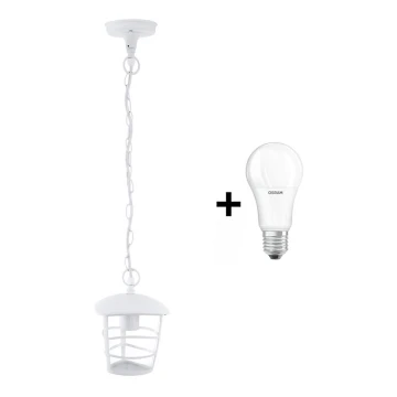 Eglo - LED Lámpara colgante exterior 1xE27/8,5W/230V IP44