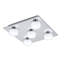 Eglo - Plafón de baño LED regulable 5xLED/7,2W/ IP44