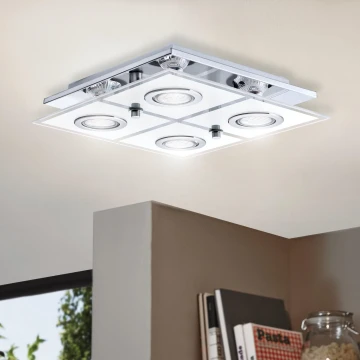 Eglo - Plafón LED 4xGU10/3W/230V