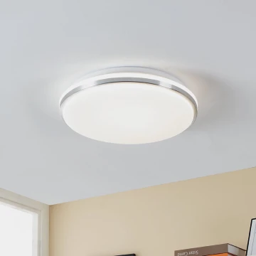 Eglo - Plafón LED de baño LED/15,6W/230V IP44 cromo