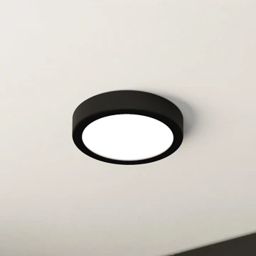 Eglo - Plafón LED regulable LED/11W/230V negro