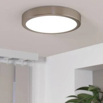 Eglo - Plafón LED regulable LED/17W/230V cromo