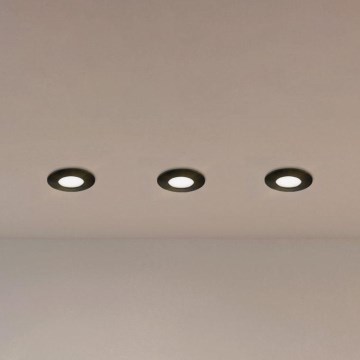 Eglo - SET 3x Lámpara empotrada LED para baños PINEDA LED/4,9W/230V IP44