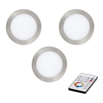 Eglo - SET 3x LED Foco empotrable de techo regulable TINUS LED/6W/230V + CR