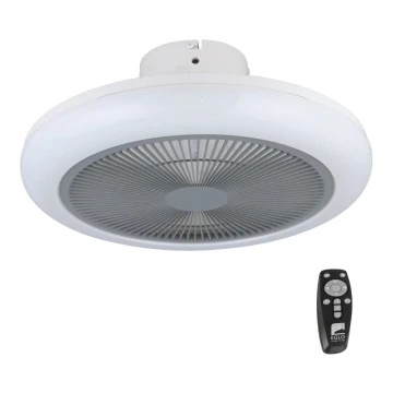 Eglo - Ventilador de techo LED regulable LED/25,5W/230V gris + mando a distancia