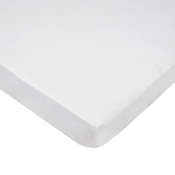 EKO - Sábana impermeable con banda elástica JERSEY 120x60 cm blanco