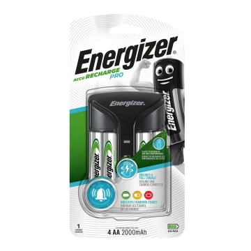 Energizer - Cargador de pilas NiMH 7W/4xAA/AAA 2000mAh 230V