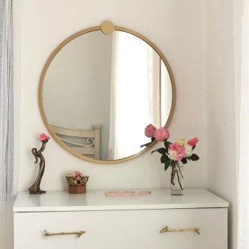Espejo de pared AYNA 60 cm dorado