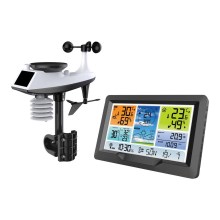 Estación meteorológica profesional con pantalla LCD en color y alarma 3xAA