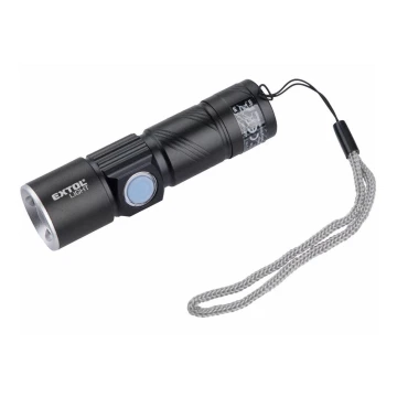 Extol - Linterna LED LED/3W/450 mAh/3,7V negro