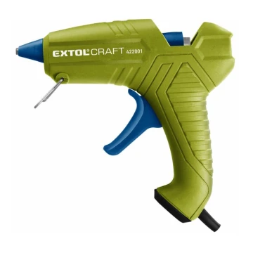Extol - Pistola de pegamento caliente 100W/230V verde/azul