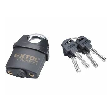 Extol Premium - Candado impermeable 50 mm negro
