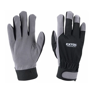 Extol Premium - Guantes de trabajo talla 10" gris/negro