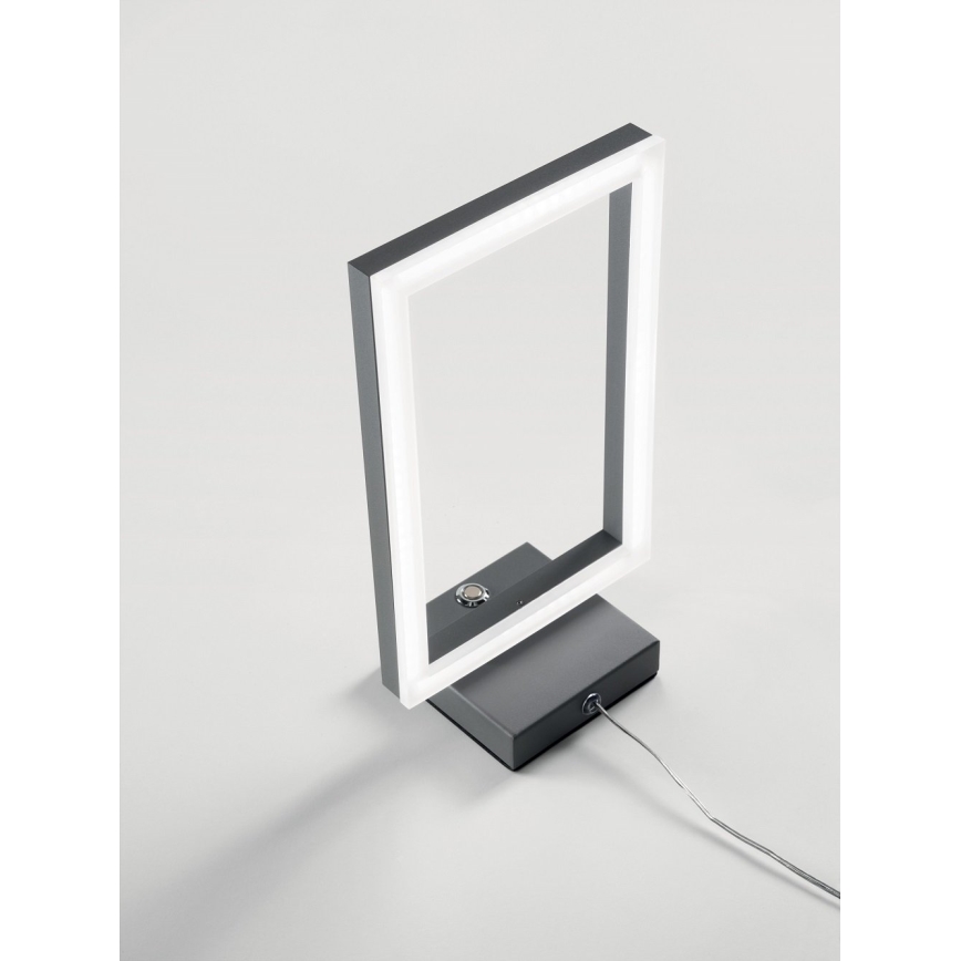 Fabas Luce 3394-30-282 - Lámpara de mesa LED regulable BARD LED/15W/230V antracita