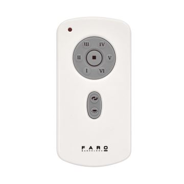 FARO 32036- Ventilador de techo TUBE FAN negro/transparente Ø 128 cm + mando a distancia