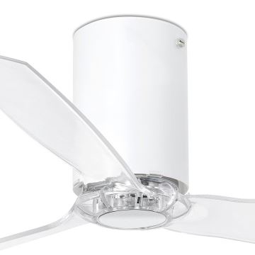 FARO 32039 - Ventilador de techo MINI TUBE VENTIL transparente Ø 128 cm + control remoto