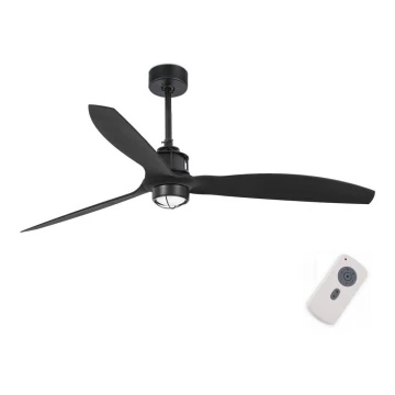 FARO 32100-10 - Ventilador de techo LED JUST FAN LED/17W/230V negro + mando a distancia