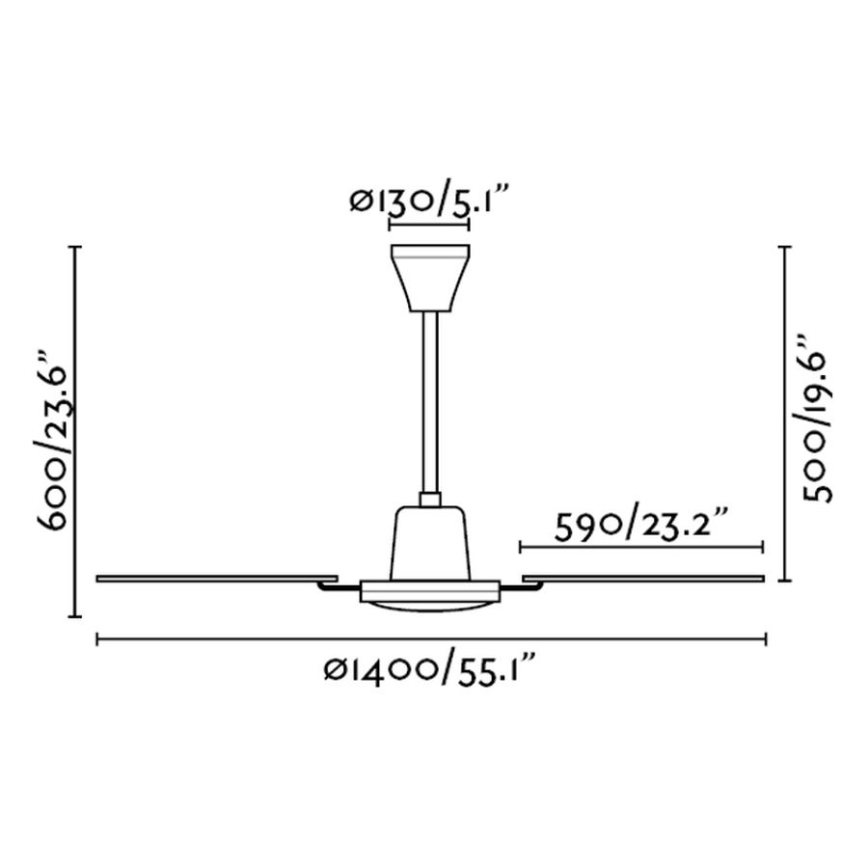 FARO 33110 - Ventilador de techo MALVINAS