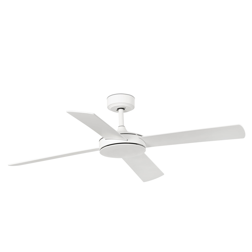 FARO 33350DC - Ventilador de techo MALLORCA L blanco/marrón Ø 132 cm + mando a distancia