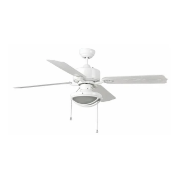 FARO 33357 - Ventilador de techo HIERRO 2xE27/60W/230V IP44 blanco