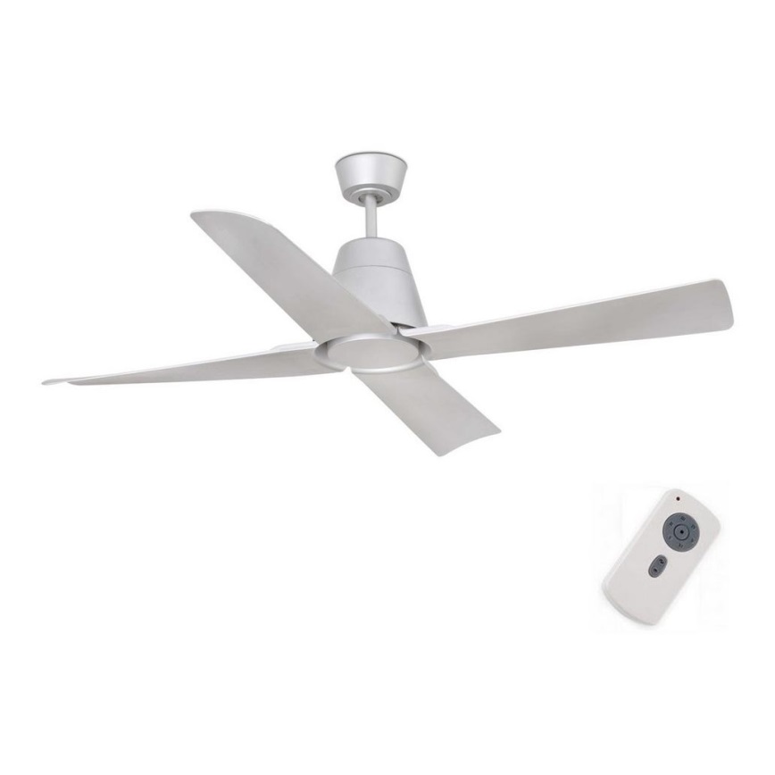 FARO 33489 - Ventilador de techo TYPHOON IP44 gris Ø 130 cm + control remoto